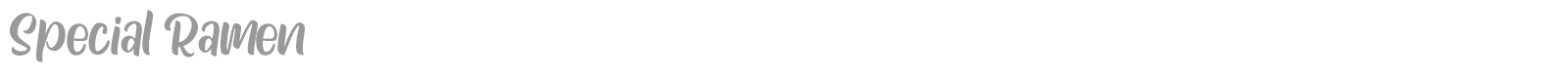 Special Ramen font preview
